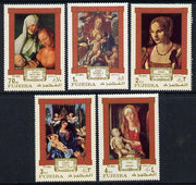 Fujeira 1971 Paintings by Durer set of 5 unmounted mint (Mi 662-6A)