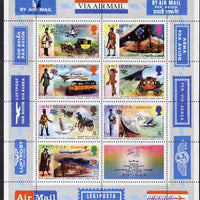 Barbuda 1974 Centenary of UPU perf m/sheet of Antigua overprinted, unmounted mint, SG MS 162