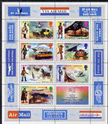Barbuda 1974 Centenary of UPU perf m/sheet of Antigua overprinted, unmounted mint, SG MS 162