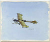 Eynhallow 1982 Early Aircraft #1 (Antoinette) original artwork by R A Sherrington of the B L Kearley Studio, watercolour on board 180 x 150 mm plus issued perf sheetlet incorporating this image