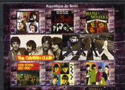Benin 2009 The Beatles (The Cavern Club) perf sheetlet containing set of 6 values plus 3 labels unmounted mint. Note this item is privately produced and is offered purely on its thematic appeal
