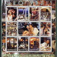 Karakalpakia Republic 2002 Quo Vadis #2 perf sheetlet containing 12 values unmounted mint