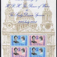 Isle of Man 1981 Royal Wedding perf m/sheet unmounted mint, SG MS204