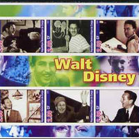 Congo 2002 Walt Disney imperf sheetlet containing set of 6 values unmounted mint. Note this item is privately produced and is offered purely on its thematic appeal