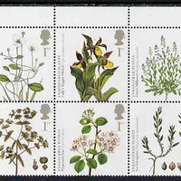 Great Britain 2009 Plants perf set of 10 in se-tenant block unmounted mint