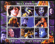 Somalia 2000 Millennium - 20th Century People #2 perf sheetlet containing set of 9 values unmounted mint. Note this item is privately produced and is offered purely on its thematic appeal