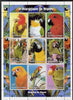 Niger Republic 1998 Parrots sheetlet containing 9 values unmounted mint