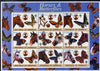 Somalia 2003 Horses & Butterflies (also showing Baden Powell and Scout & Guide Logos) perf sheetlet containing 9 values unmounted mint