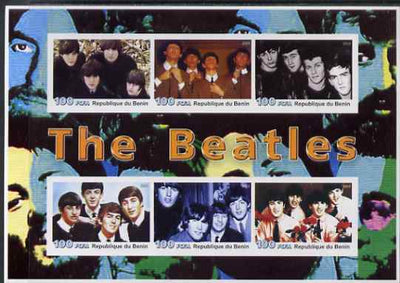 Benin 2003 The Beatles #1 imperf sheetlet containing set of 6 values unmounted mint. Note this item is privately produced and is offered purely on its thematic appeal