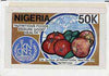 Nigeria 1992 Conference on Nutrition - original hand-painted artwork for 50k value (Fruit & vegetables) by Godrick N Osuji on card 9"x5" endorsed A1