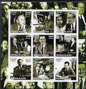 Somaliland 2002 Walt Disney #1 imperf sheetlet containing 9 values, unmounted mint