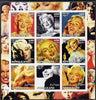 Somaliland 2002 Marilyn Monroe #1 imperf sheetlet containing 9 values unmounted mint. Note this item is privately produced and is offered purely on its thematic appeal