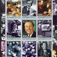 Somaliland 2001 Birth Centenary of Walt Disney perf sheetlet containing set of 9 values unmounted mint. Note this item is privately produced and is offered purely on its thematic appeal