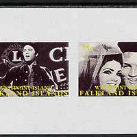 Westpoint Island (Falkland Islands) 1999 Elvis Presley imperf sheetlet containing 4 values unmounted mint