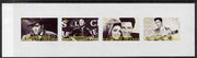 Westpoint Island (Falkland Islands) 1999 Elvis Presley imperf sheetlet containing 4 values unmounted mint
