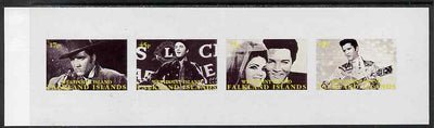 Westpoint Island (Falkland Islands) 1999 Elvis Presley imperf sheetlet containing 4 values unmounted mint