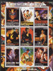 Tadjikistan 2000 History of the Cinema - Silvester Stallone perf sheetlet containing 9 values unmounted mint