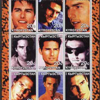 Kyrgyzstan 2000 Tom Cruise perf sheetlet containing 9 values unmounted mint