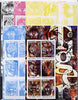 Benin 2003 Tigers large sheetlet containing set of 6 values - the set of 5 imperf progressive proofs comprising the 4 individual colours plus all 4-colour composite, unmounted mint