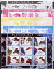 Benin 2003 Dinosaurs #05 large sheetlet containing set of 9 values - the set of 5 progressive proofs comprising the 4 individual colours (imperf) plus all 4-colour composite (perf), unmounted mint