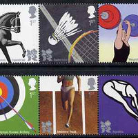 Great Britain 2009 Olympic Sports #1 perf set of 10 (2 se-tenant strips of 5) unmounted mint