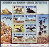 Jersey 1997-99 Seabirds & Waders perf m/sheet #4 containing 8 values (23p, 27p, 28p, 29p, 33p, 34p, 45p & 65p) unmounted mint SG MS 806d