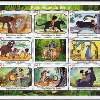 Benin 2008 Disney's Jungle Book perf sheetlet containing 8 values plus label unmounted mint