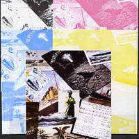 Somaliland 2000 Titanic #2 s/sheet - the set of 5 imperf progressive proofs comprising the 4 individual colours plus all 4-colour composite, unmounted mint