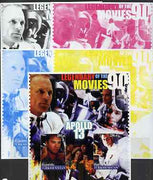 Turkmenistan 2002 Legendary Movies of the '90's - Apollo 13, large sheetlet containing 2 values - the set of 5 imperf progressive proofs comprising the 4 individual colours plus all 4-colour composite, unmounted mint