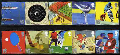 Great Britain 2010 Olympic & Paralympic Games perf set of 10 unmounted mint