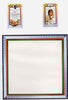 Lesotho 1982 Birth of Prince William imperf proof of m/sheet border plus imperf proofs of 60s stamp and label, all mounted in special House of Questa proof folder, as SG 521a