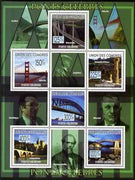 Comoro Islands 2009 Famous Bridges perf sheetlet containing 6 values unmounted mint Michel 2217-22