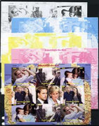 Mali 2010 Princess Diana & Prince William, sheetlet containg 4 values x 2 plus,the set of 5 imperf progressive proofs comprising the 4 individual colours plus all 4-colour composite, unmounted mint
