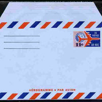 Aerogramme - United States 1965? 11c air-letter sheet folded along fold lines otherwise unused and fine