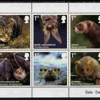 Great Britain 2010 Mammals perf set of 10 unmounted mint