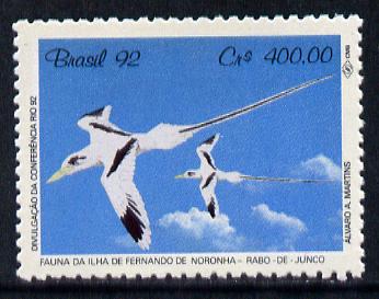 Brazil 1992 UN Conference on Environment #1 400cr (Tropic Bird) unmounted mint SG 2518*