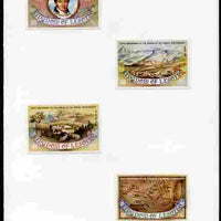 Lesotho 1983 French Missionaries Anniversary imperf set of 4 mounted in House of Questa Proof card, as SG 550-53