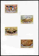 Lesotho 1983 French Missionaries Anniversary imperf set of 4 mounted in House of Questa Proof card, as SG 550-53