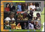 Mali 2010 Princess Diana & Nelson Mandela perf sheetlet containing 9 values unmounted mint. Note this item is privately produced and is offered purely on its thematic appeal