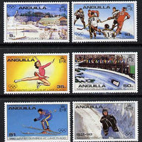 Anguilla 1980 Lake Placid Winter Olympics set of 6 perf 13 (SG 389-94) unmounted mint