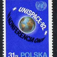 Poland 1982 UN Space Conference unmounted mint, SG 2819*