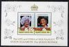St Lucia 1985 Life & Times of HM Queen Mother (Leaders of the World) the unissued deluxe sheetlet containing 2 x 40c, unmounted mint, similar to SG 832a