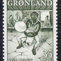 Greenland 1961 Drum Dance 35ore unmounted mint, SG 47*