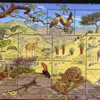 Namibia 2001 Flora & Fauna of the Central Highlands perf composite sheet containing set of 10 values unmounted mint SG 896-905
