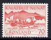 Greenland 1971 Mail Transport 70ore (Women's Boat) unmounted mint SG 78*