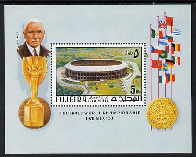 Fujeira 1970 World Cup Football perf m/sheet unmounted mint (Mi BL 27A)