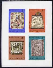 Hungary 1969 Stamp Day - Folk Art Wood Carvings imperf m/sheet unmounted mint as SG MS2475