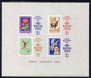 Hungary 1965 Stamp Day imperf m/sheet containing set of 4 values unmounted mint, as SG MS 2131