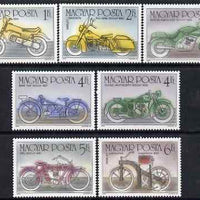 Hungary 1985 Centenary of the Motorcycle perf set of 7 unmounted mint SG 3673-79
