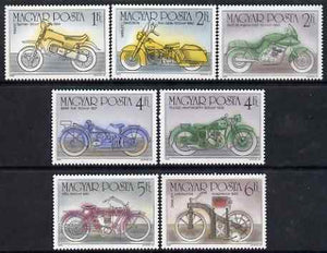 Hungary 1985 Centenary of the Motorcycle perf set of 7 unmounted mint SG 3673-79